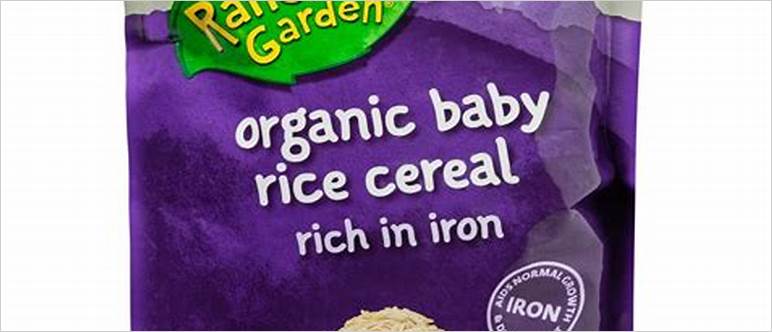 Infant rice cereal organic